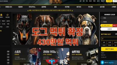 [토토사이트 먹튀] 도그 (DOG) 먹튀 상세정보