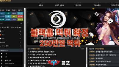 [토토사이트 먹튀] 블랙홀 (BlackHole) 먹튀 상세정보